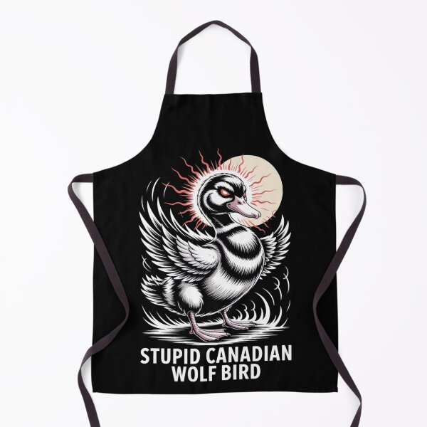 Item preview, Stupid Canadian Wolf Bird - Epic Red Energy Aura Standing Design designed and sold by DarylWelsh2024.