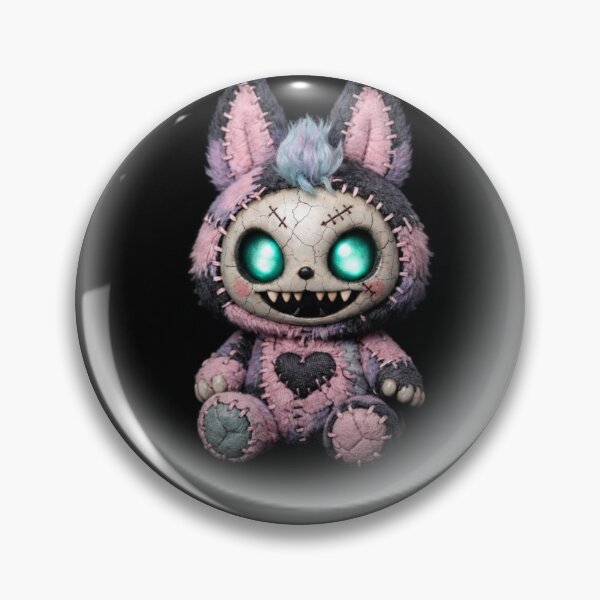Item preview, Peluche de zombi kawaii: monstruo gótico pastel designed and sold by Lavender-Kitty.
