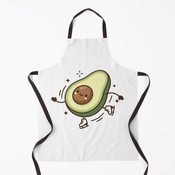 Item preview, Cute Avocado Figure Skating Axel Jump designed and sold by Hooi-Boon-Sin.