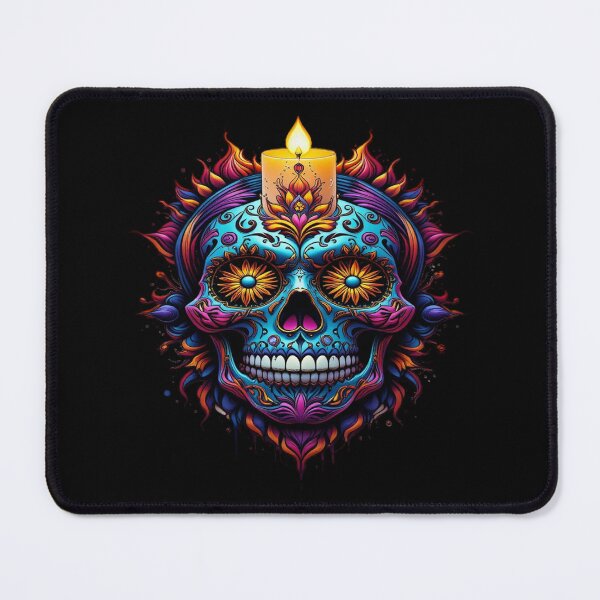 Item preview, Mexican death cult: skull with lit candle designed and sold by Hot4Shirt.
