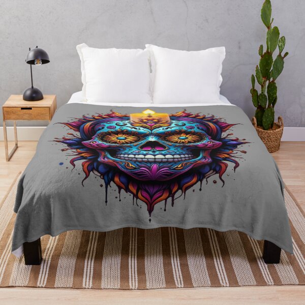 Item preview, Mexican death cult: skull with lit candle designed and sold by Hot4Shirt.