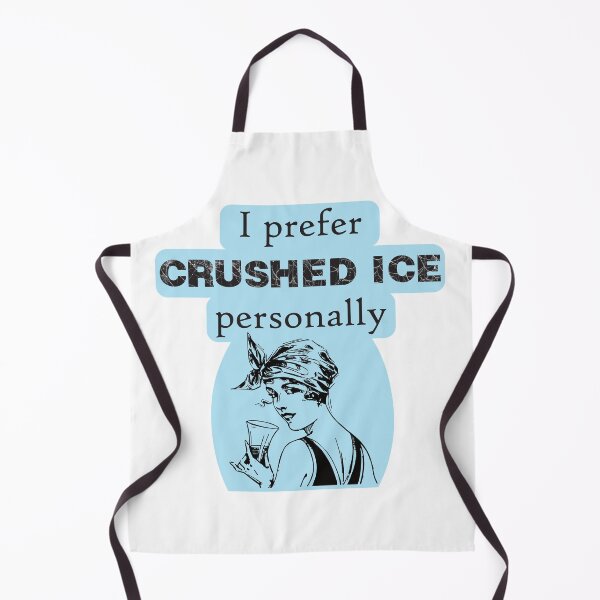 Item preview, I Prefer Crushed ICE Lady With Drink On Blue designed and sold by TheRainFamily.