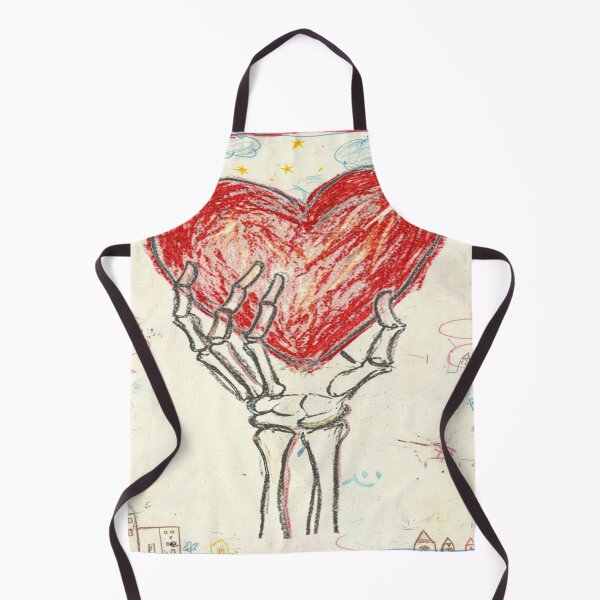 Item preview, Holding My Heart – Naive Skeleton Love Art.art brut designed and sold by Ignorante.