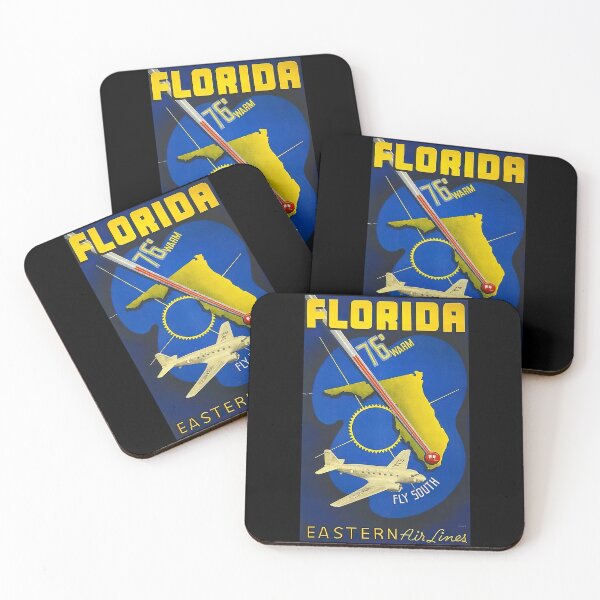Item preview, Eastern Airlines Florida Vintage Travel Poster designed and sold by Retr0Tshirts.