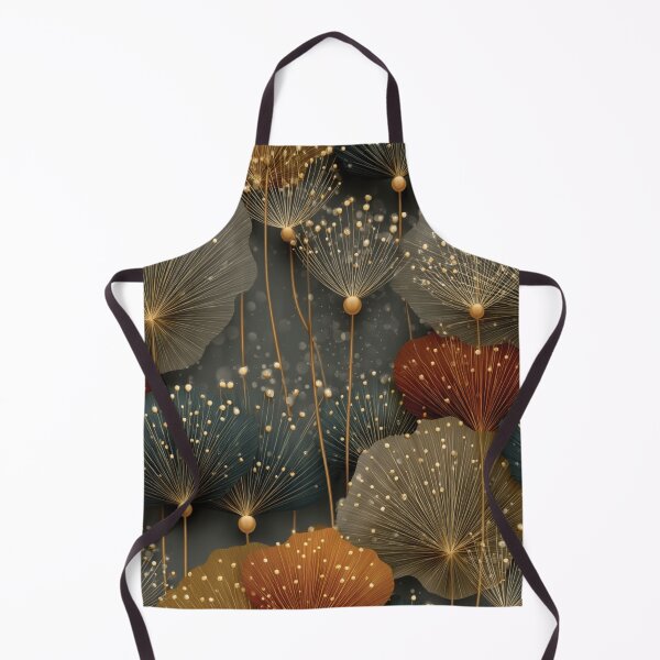 Item preview, Luxury Gold and Teal Abstract Botanical Art designed and sold by DGtaLrtcom.