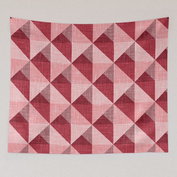 Item preview, Pink and Red Southwestern Tribal Triangle Art designed and sold by Angela Dow.
