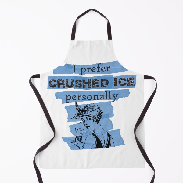 Item preview, I Prefer Crushed ICE Lady With Drink On Blue Tape designed and sold by TheRainFamily.