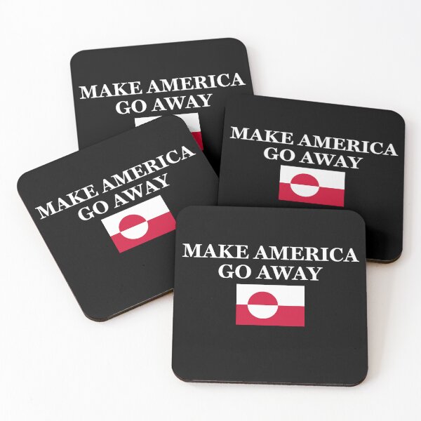 Item preview, Make America Go Away - Greenland Flag designed and sold by PixVib.
