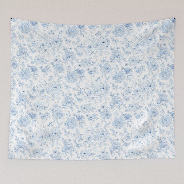 Item preview, Soft Blue Coquette Floral  designed and sold by cateandrainn.