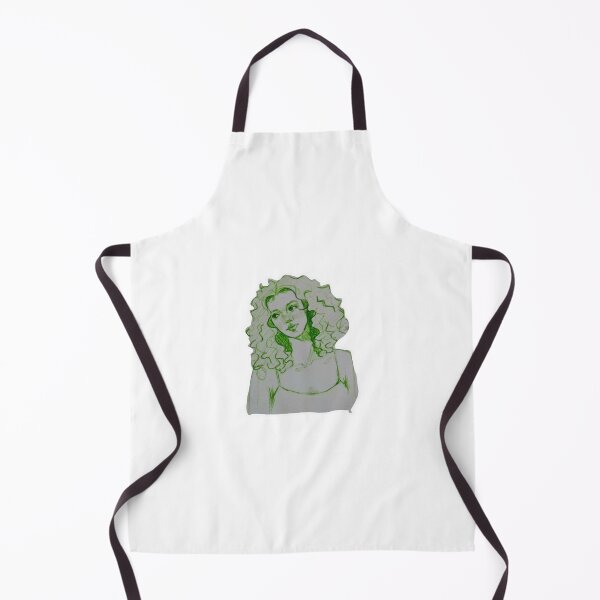 Item preview, Curly Haired Girl in Green Ink designed and sold by Made by JANA.