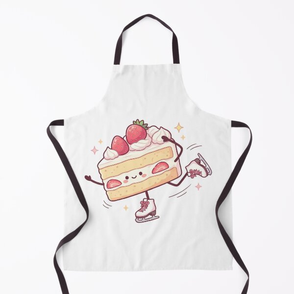 Item preview, Kawaii Strawberry Cake Figure Skater designed and sold by Hooi-Boon-Sin.