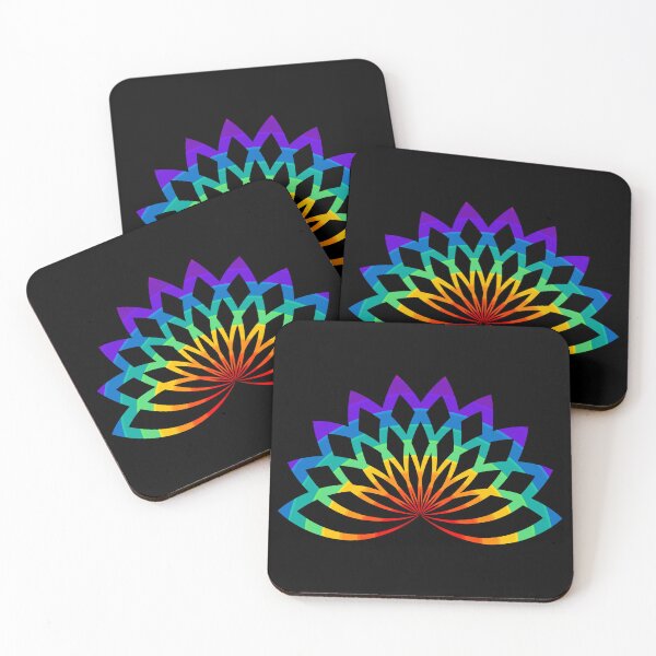 Item preview, Rainbow Colors Lotus Flower Nelumbo Nucifera Leaf  designed and sold by Carl's Clothing.