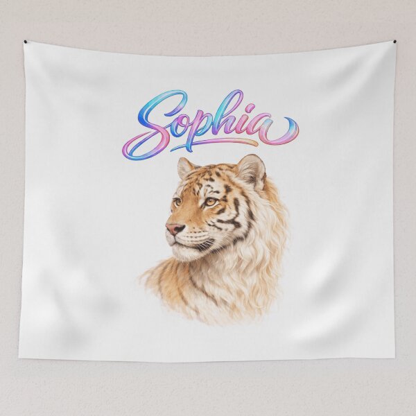 Item preview, Sophia Tiger Zodiac — Strength and Courage of the Chinese Tiger designed and sold by AlexLineArt.