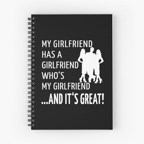 Item preview, Non-Monogamy Throuple Funny Threelationship Saying MY GIRLFRIEND HAS A GIRLFRIEND WHO'S MY GIRLFRIEND AND IT'S GREAT designed and sold by Carl's Clothing.