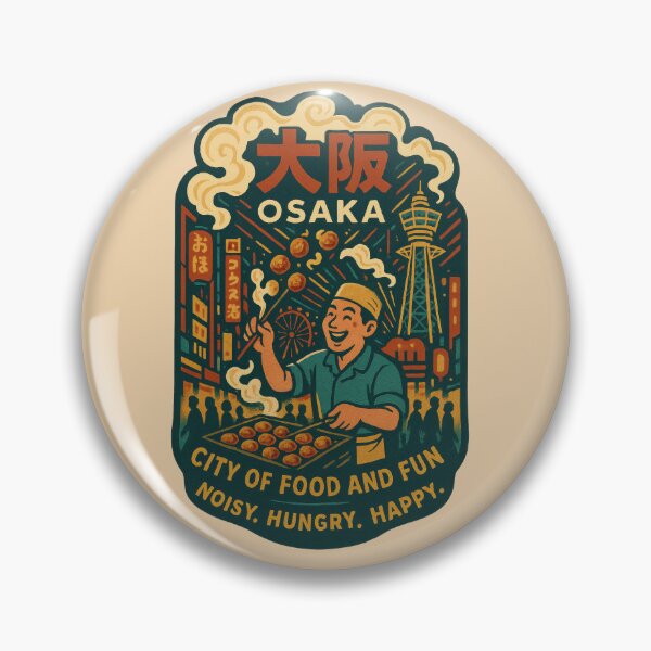 Item preview, Osaka Streets Feed Hungry Happiness designed and sold by EdvvinStudios.