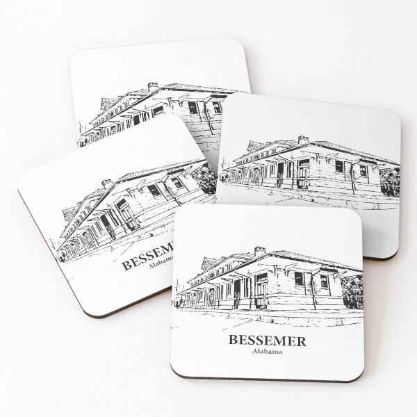 Item preview, Bessemer AL - Ink Cityscape Illustration designed and sold by Lakeric Cityscapes.