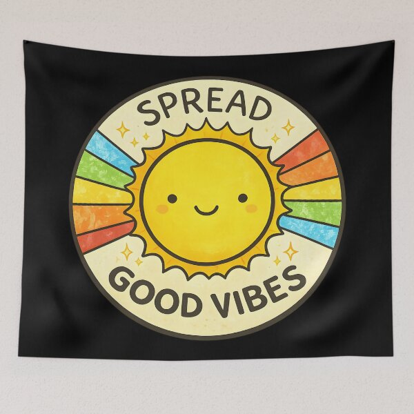 Item preview, Retro Kawaii Sun Spread Good Vibes Positive Aesthetic designed and sold by DrawHandArt.