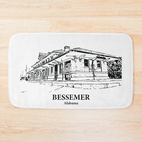 Item preview, Bessemer AL - Ink Cityscape Illustration designed and sold by Lakeric Cityscapes.
