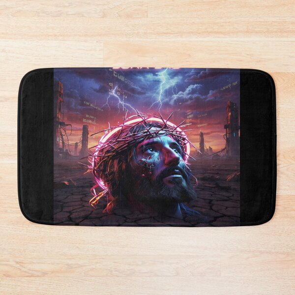 Item preview, Cyberpunk Jesus with Crown of Thorns designed and sold by DeXigns.