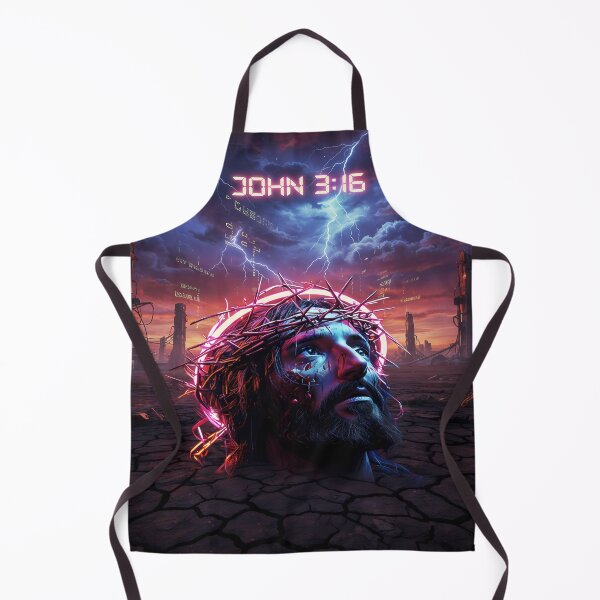 Item preview, Cyberpunk Jesus with Crown of Thorns designed and sold by DeXigns.