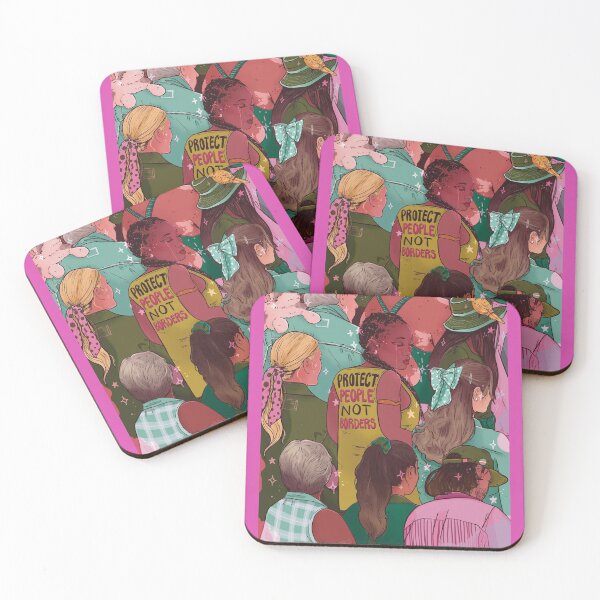 Item preview, Protect people not borders designed and sold by Ambré Art Designs.