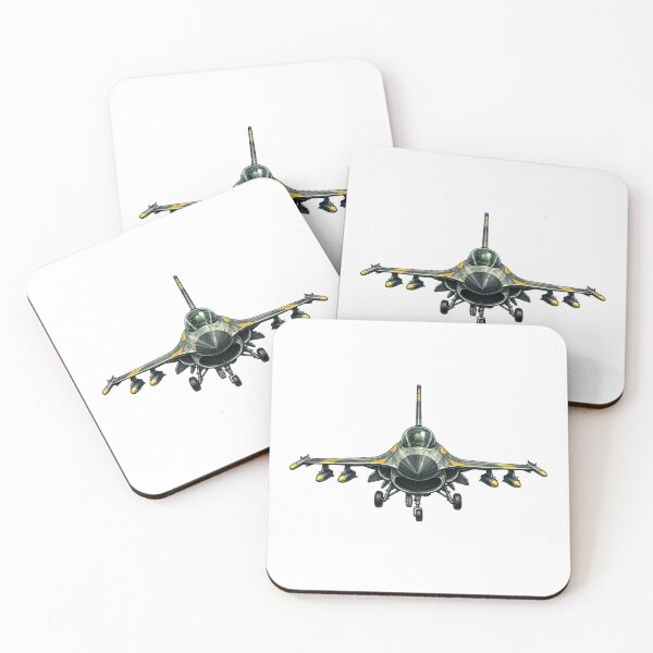 Item preview, F-16 Falcon Front View Fighter Jet Illustration designed and sold by Combat Skies.