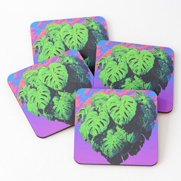Item preview, Monstera: Psychedelic Risograph Botanical designed and sold by BlissxPals.