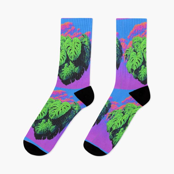 Item preview, Monstera: Psychedelic Risograph Botanical designed and sold by BlissxPals.