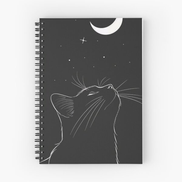 Item preview, Cat and Moon designed and sold by GraphicMondaze.