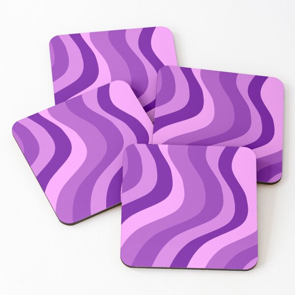 Item preview, Electric Purple Liquid Swirl - Bold Retro Wavy Pattern designed and sold by Aesthetic Crew.
