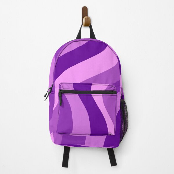 Item preview, Electric Purple Liquid Swirl - Bold Retro Wavy Pattern designed and sold by Aesthetic Crew.