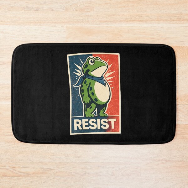Item preview, Retro Vintage Frog Resist Political Propaganda designed and sold by DrawHandArt.