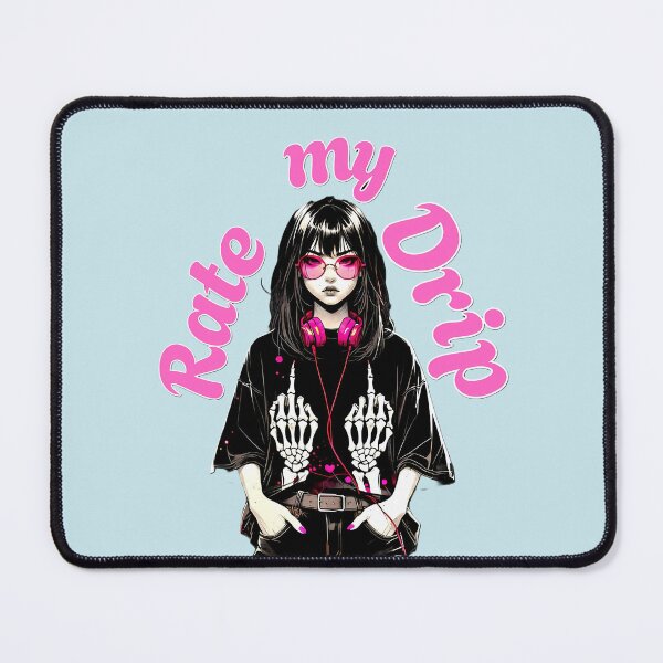 Item preview, Rate My Drip – Gothic Anime Girl Pink Aesthetic Streetwear Art. designed and sold by Artistry-Nadia.