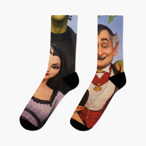 Item preview, The Munsters in a Shrek cartoon style designed and sold by bluefrog.