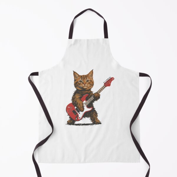 Item preview, Rock Cat Playing Guitar lovers designed and sold by salmzouriart.