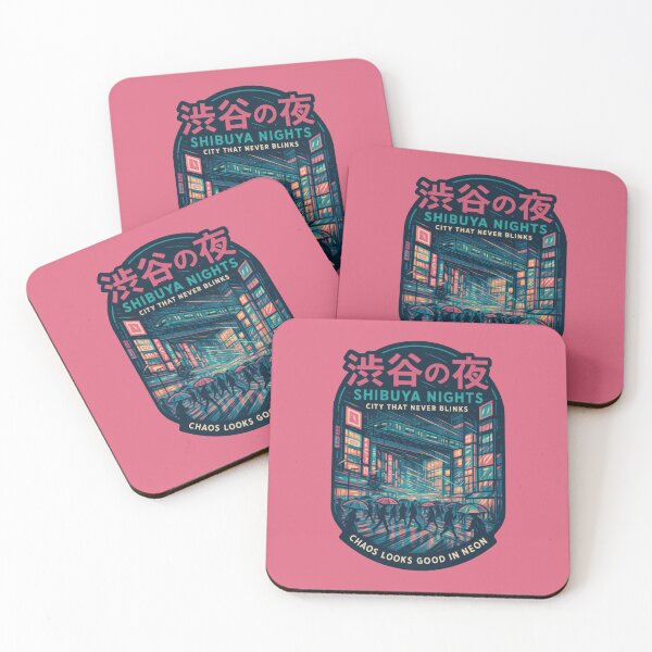 Item preview, Neon Rain Runs Wild In Shibuya designed and sold by EdvvinStudios.