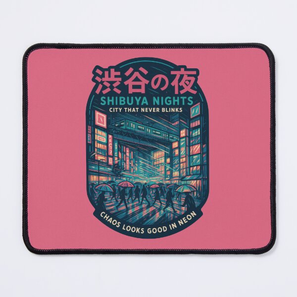 Item preview, Neon Rain Runs Wild In Shibuya designed and sold by EdvvinStudios.