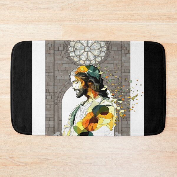 Item preview, Jesus Christ Illustration with Stained Glass designed and sold by DeXigns.