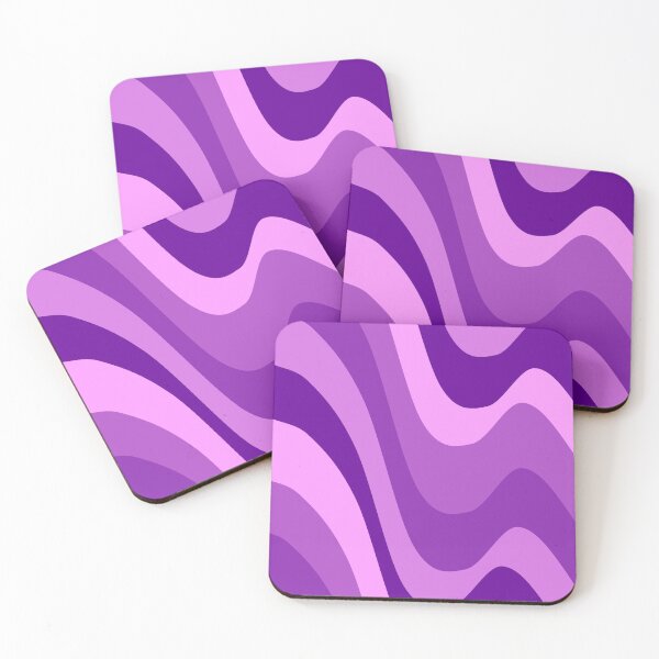 Item preview, Deep Purple Liquid Swirl - Bold Retro Aesthetic Wavy Pattern designed and sold by Aesthetic Crew.