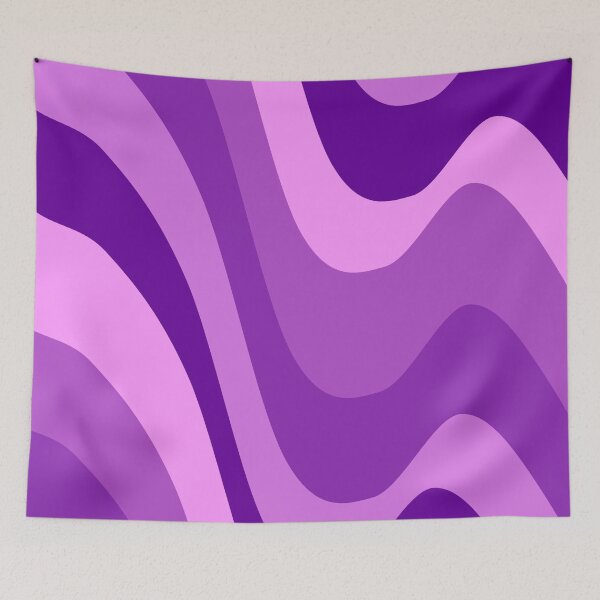 Item preview, Deep Purple Liquid Swirl - Bold Retro Aesthetic Wavy Pattern designed and sold by Aesthetic Crew.