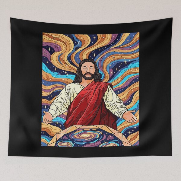 Item preview, Jesus Christ with Cosmic Background designed and sold by DeXigns.