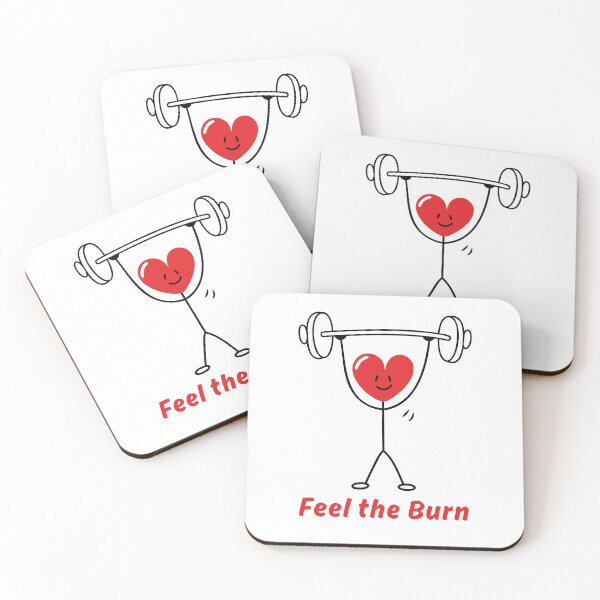 Item preview, Cute Heart Weightlifter Feel the Burn Fitness Design designed and sold by OneLook.