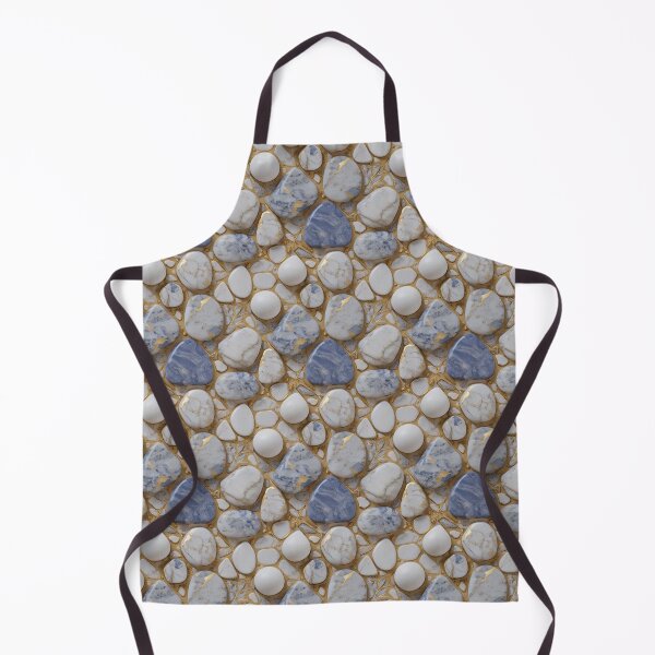 Item preview, Elegant blue gold white marble stone pattern designed and sold by hollycooper.