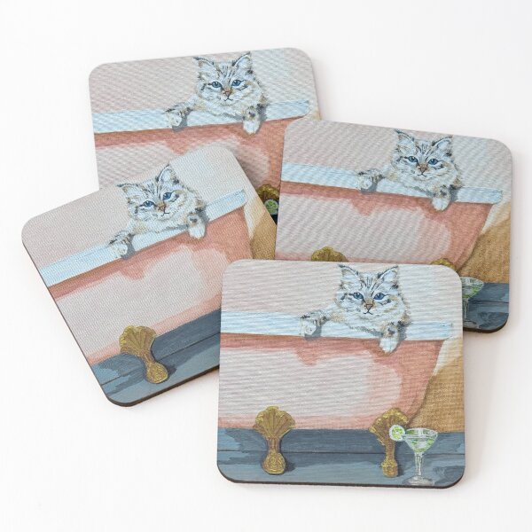 Item preview, Cats & Cocktails No. 1 designed and sold by OHKUBOStyle.