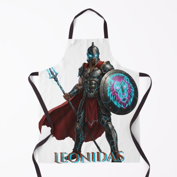 Item preview, Cyberpunk Leonidas Spartan Warrior - Futuristic Ancient Greek Art designed and sold by BounoWorld.