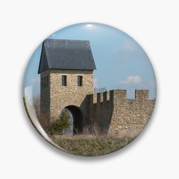 Item preview, Werla Imperial Palace – Gate complex in spring light under a blue sky designed and sold by MarkusUrbex.