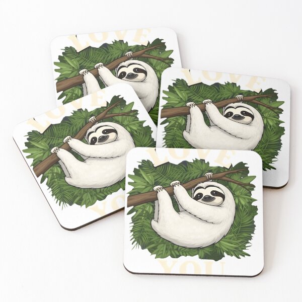 Item preview, Cute Sloth Hanging on Branch Love You designed and sold by Walidsolo25.