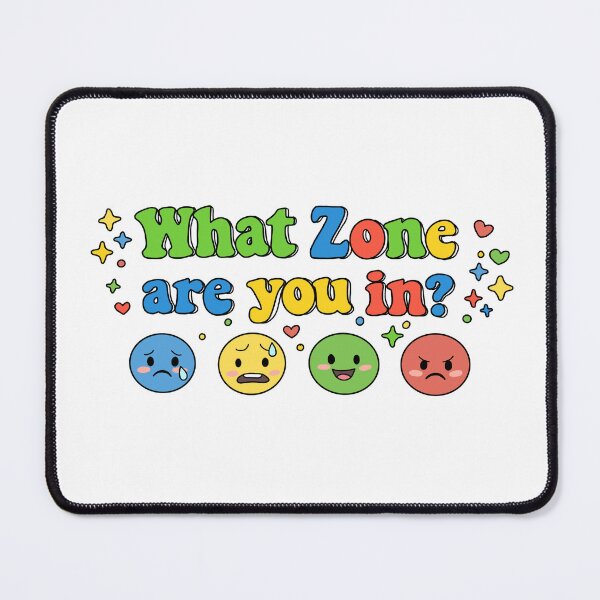 Item preview, What Zone Are You In? Emotions Sticker designed and sold by TheStickerPsych.