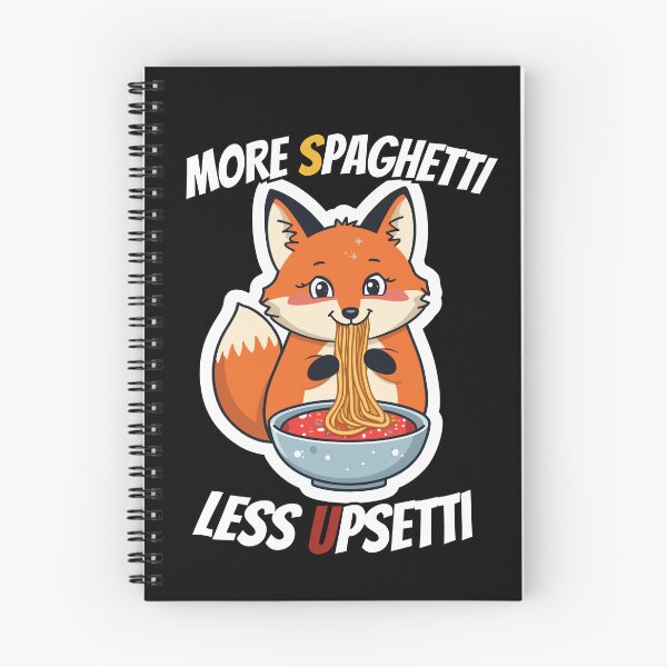 Item preview, Fox Eating Spaghetti More Spaghetti Less Upsetti designed and sold by Design By Niko.