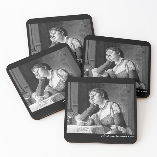 Item preview, Jaded feminist (black and white) designed and sold by Lisandre.illu.